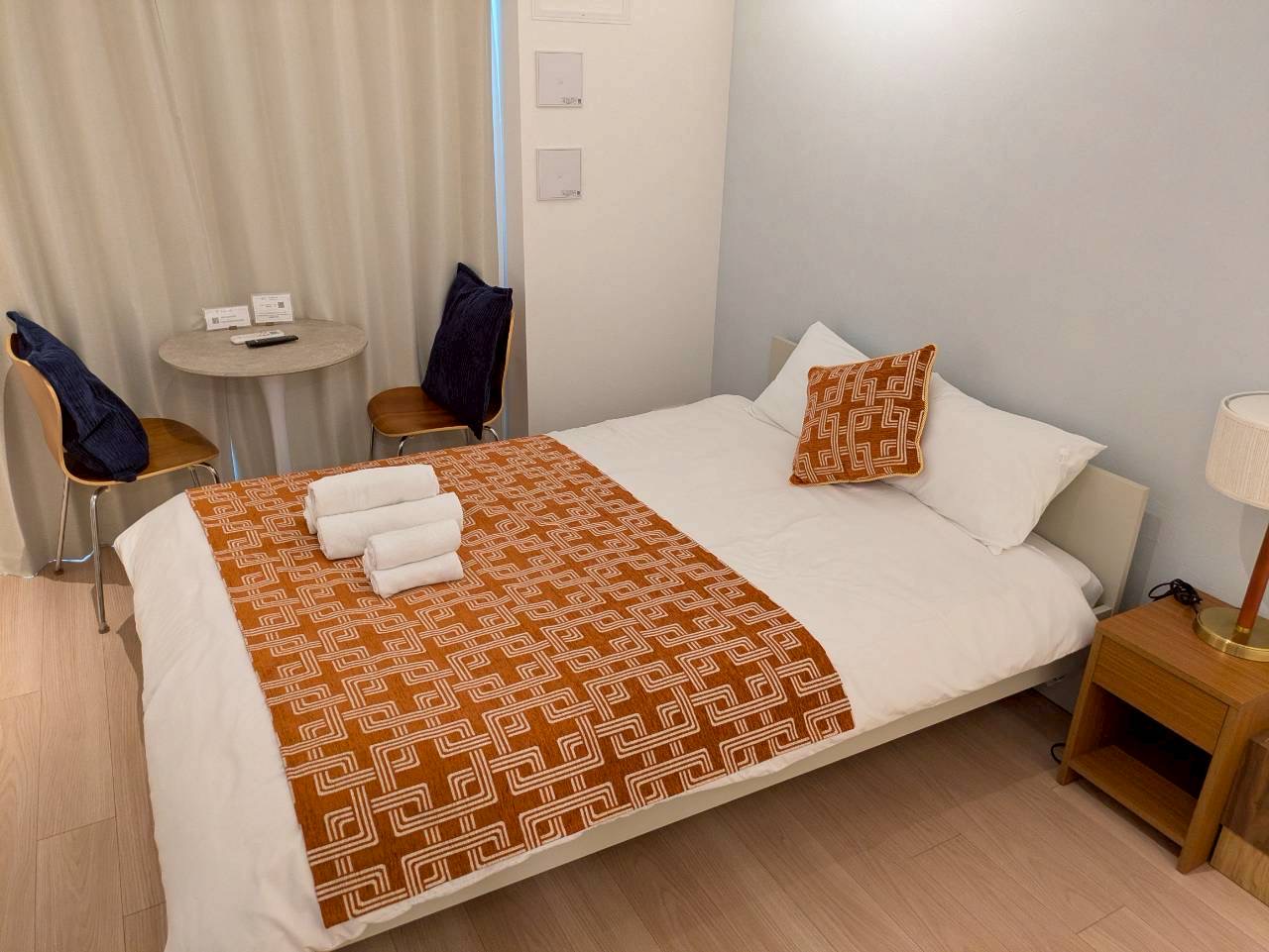 清潔感あふれる居室セッティング